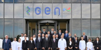 Prezident İlham Əliyev dərman istehsalı müəssisəsinin açılışında – Foto