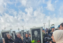Binəqədidə şəhidin məzarı ziyarət olunub – FOTO