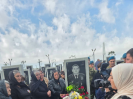 Binəqədidə şəhidin məzarı ziyarət olunub – FOTO